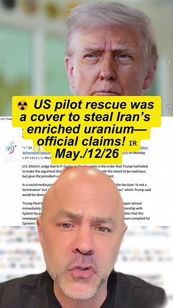 ☢️ US pilot rescue was a cover to steal Iran’s enriched uranium—official claims! 🇮🇷 #Iran #Uranium #USMilitary #Nuclear #Breaking