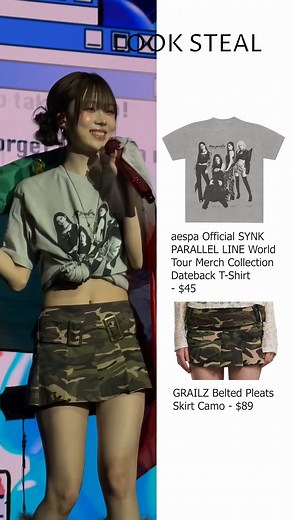 Look Steal Inc • K-pop Fashion Source on Instagram: " aespa Winter's stage outfit for the Synk: Parallel Line concert in Mexico! Sources for all the K-pop fashion are linked in the bio to shop! #aespa #카리나 #지젤 #윈터 #닝닝#宁艺卓 #kpopfashion #kpopstyle #kpopoutfit #kpopoutfitinspiration #kpopclothing #kpopoutfitinspo #kpopfashionstyle #kpopoutfits"