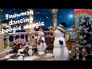 Snowman dancing boogie woogie