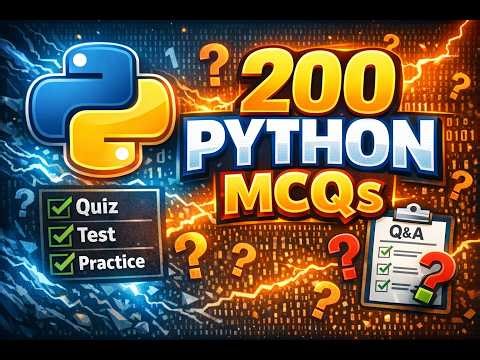 Top 200 Python MCQs with Answers | Python Interview Questions & Answers