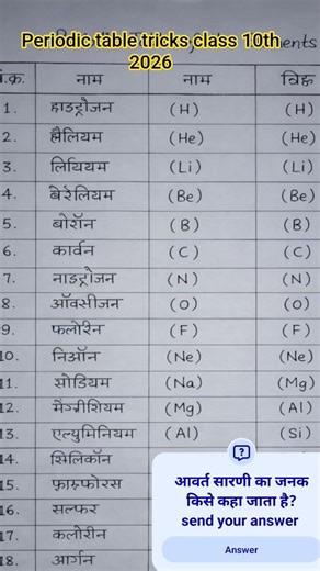 brahmand periodic table all classes trick ||easy trick chemistry periodic table||
