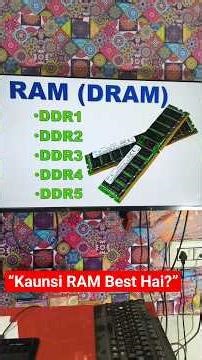 SRAM, DRAM, DDR3, DDR4, DDR5 – sab clear sirf 60 sec mein! | RAM Types for Beginners
