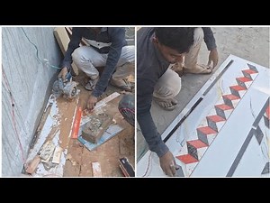 Here are the steps on how to design a 3D ceramic tile decor for a bedroom door.