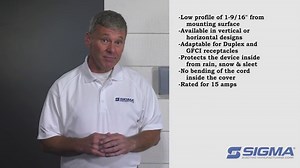 Sigma Engineered Solutions 14441 1-Gang Horizontal Slimline In-Use Weatherproof Cover, Gray