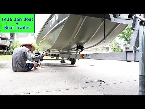 Jon Boat Trailer Set Up - 1436 Trailer Adjustment 2of2