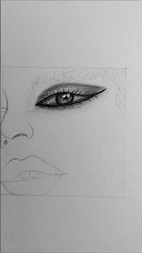 How To Draw Eye With Charcoal Pencil #drawing #art #sketch #pendrawing #artist #shorts