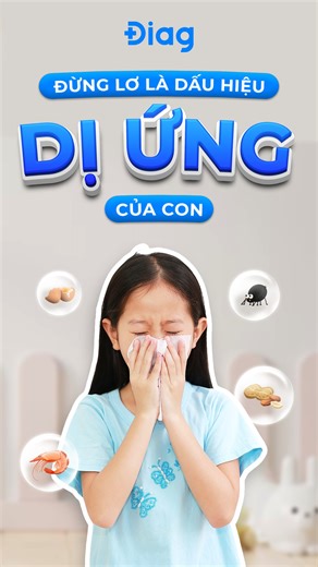 🌿 ĐỪNG BỎ QUA DẤU HIỆU DỊ ỨNG CỦA BÉ! 🌿 Xét nghiệm dị ứng toàn diện - Bảo vệ sức khỏe cho con yêu! Đăng Ký Ngay: https://diag.vn/f/diung Bạn có nhận thấy bé thường xuyên gặp phải các vấn đề như ngứa ngáy, phát ban, hắt hơi liên tục? Đây có thể là dấu hiệu của dị ứng mà bạn chưa nhận ra! Hãy xét nghiệm ngay để hiểu rõ và chăm sóc bé tốt hơn! ✅ Phát hiện chính xác các tác nhân gây dị ứng cho bé ✅ Đưa ra giải pháp giúp giảm thiểu và ngăn ngừa triệu chứng ✅ Lấy mẫu nhẹ nhàng, không gây khó chịu ✅ 