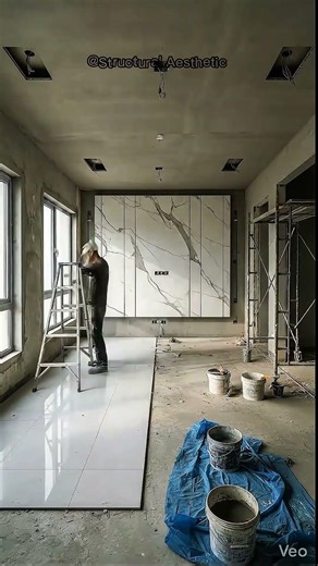 Luxury Marble Living Room Transformation..