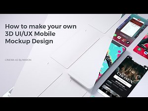 Cinema 4D: How to make your own 3D UI/UX Mobile Mockup Design - Part 1