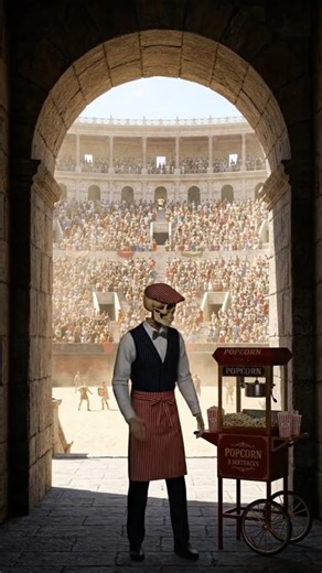 What would happen if you sold POPCORN at the ROMAN COLISEUM?