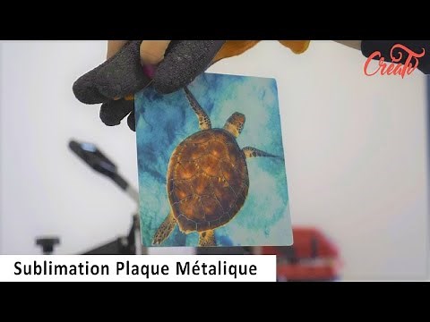 Créa'TV Sublimation - Personnaliser une plaque métal en Chromaluxe