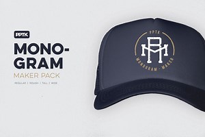 Monogram Maker Pack, a Branding & Logo Template by PrePress Toolkit