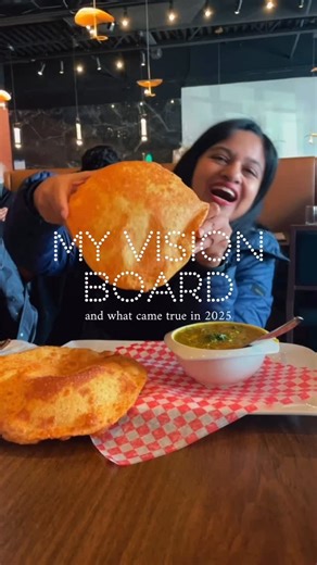 Vedha |📍Ottawa Influencer 🇨🇦|Food|Events|UGC|Travel|kids content on Instagram: "Read to know how powerful a vision board is ! 🤌🏻I’m deeply grateful for everything 2025 gave me — career growth, travel, social media wins, healthy boundaries, genuine people, my first award, fam and lessons that shaped me forever. 💔If there’s one thing I wish 2025 hadn’t taken away, it’s my dad.but my vision board progress made me spend solid 3 months with my dad which could not be recreated ever again. 🤌🏻If