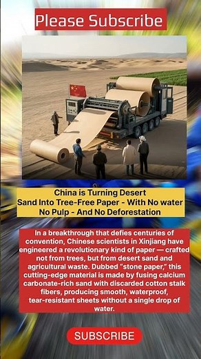 Paper from Sand: China’s Desert-Born Innovation Flips the Script on Sustainability