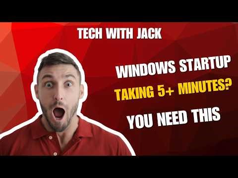 Windows Startup Taking 5+ Minutes? You Need This | tech with jack