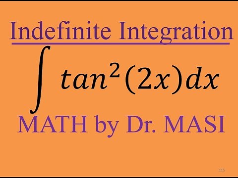 What is the Integral of tan^2(2x)