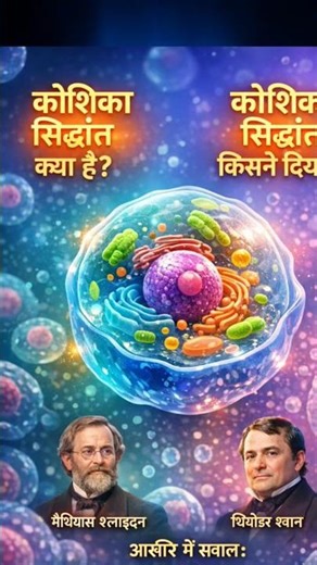 कोशिका सिद्धांत क्या है और किसने दिया? 🧬 | What is Cell Theory and Who Gave It?📝#biology