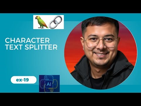 Character text splitter |LanGchain LangGraph Tutorial ex-19