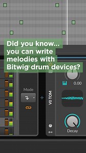 1.6K views · 25 reactions | Our drum devices can also be used as tonal sounds for writing melodies! Here's how... | Bitwig | Facebook