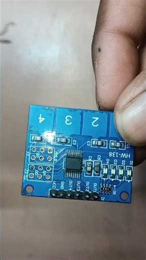 TTP224 4-way Capacitive Touch Switch Module 💡#viral #shortsfeed #electronic