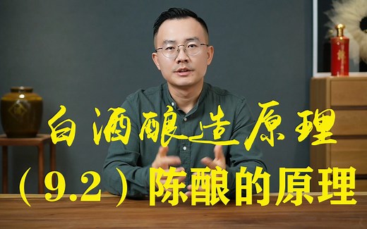 白酒酿造原理（9.2）陈酿的原理