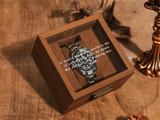 Personalized Watch Box,father of the Bride Gift,watch Box for Wedding,watch Gift Box for Men,mens Gift - Etsy