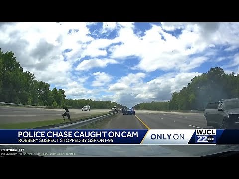 Georgia State Patrol chase caught on dash cam