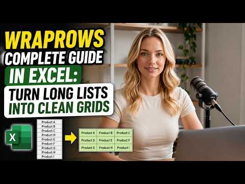 WRAPROWS Complete Guide in Excel: Turn Long Lists Into Clean Grids