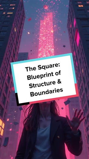 Why does the square shape define so many foundations? Discover how the square sets the rules for structure, boundaries, and stability in reality. #geometry #patterns #structure #sacredgeometry #design