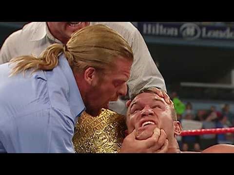 Triple H and Evolution Turn On Randy Orton - WWE Raw (8/16/2004)