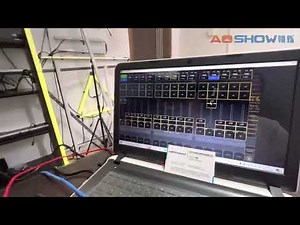 MaLighting GrandMA2 onPC to Artnet DMX to MSDMX Controller to PSAC box Control Stage LED Pixel Bar