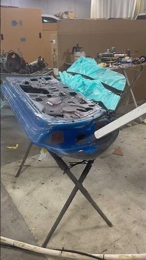 Super satisfying dry ice cleaning old Ziebart coating.