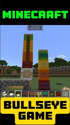 Minecraft Bullseye Game #shorts