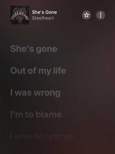 She's Gone - Steelheart Full Song & Lyrics