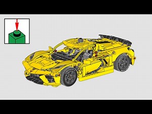 LEGO Technic 42205, Chevrolet Corvette Stingray - building instructions