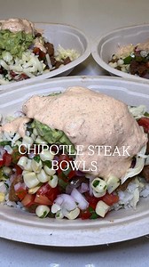 524K views · 12K reactions | Chipotle Steak Bowls ️數 recipe ⬇️ **4...