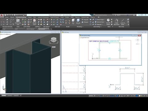 Advance Steel - Create a User Section and Unfold it on a Shop Drawing