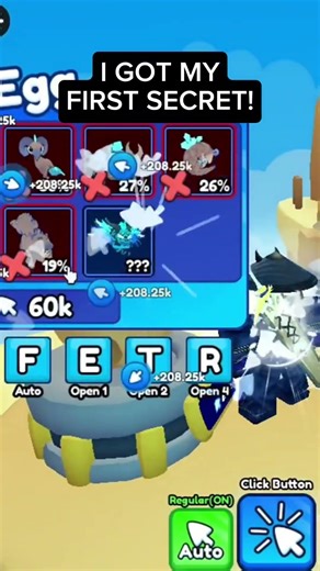 I GOT MY FIRST SECRET IN CLICKER SIMULATOR X (ROBLOX) #roblox #simulator #christmas #games #shorts