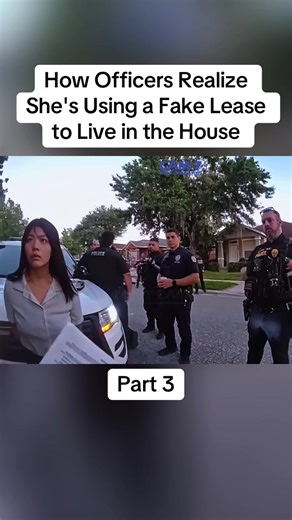 How Officers Realize She's Using a Fake Lease to Live in the House #cops #copsoftiktok #police #bodycam #crime