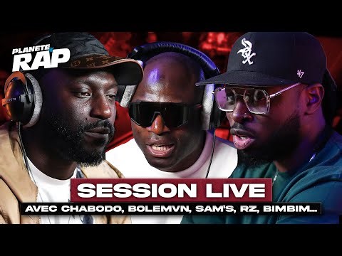SESSION LIVE avec Chabodo, Bolemvn, Sam's, RZ, Bimbim & Sixcoups MC ! #PlanèteRap