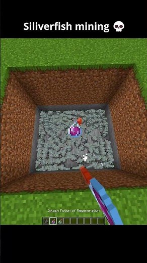 This Silverfish Mining Trick Will Blow Your Mind! 😱💎 #minecraft #shorts