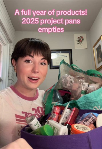 Tune in for the other parts! Over 150 products used up this year and continuing into 2026🤭 #projectpan #empties #2025empties #projectpan2025 #projectpanupdate