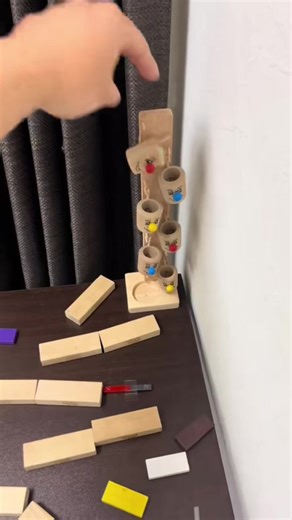 Wooden Blocks and Marble Run Gameplay