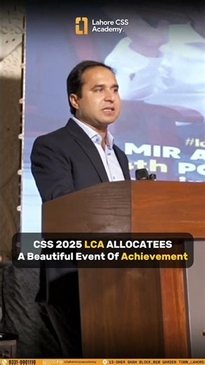𝐌𝐈𝐑 𝐀𝐇𝐌𝐀𝐃 𝐉𝐀𝐋𝐀𝐋 for Getting "4th POSITION PAS" In CSS 2025