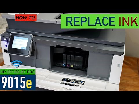HP OfficeJet Pro 9015e Ink Cartridge Replacement.