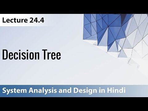 Lecture 24.4 Decision Tree | System Analysis and Design