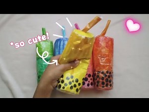 how to make a boba paper squishy! |TUTORIAL|🧋😋