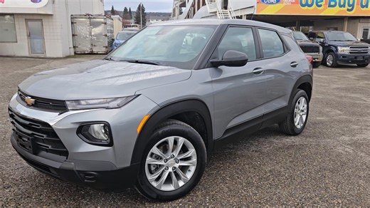 Stock# B8240 | 2023 Chevrolet TrailBlazer LS | Pricing : $25,997 $899 Doc and Tax Sterling Gray Metallic with Jet Black Cloth 1.3L Engine 54302 KMS Sport Utility 9-Speed Automatic AWD Preferred Equipment Group 1LS Backup Camera Remote Keyless Entry 3.17 Axle Ratio, 6-Speaker Audio System Feature w/Amplifier, 7" Diagonal Colour Touchscreen Display, Air Conditioning, Electronic Cruise Control w/Set & Resume Speed, Radio: Chevrolet Infotainment 3 System, Rear window defroster, SiriusXM, Split foldi