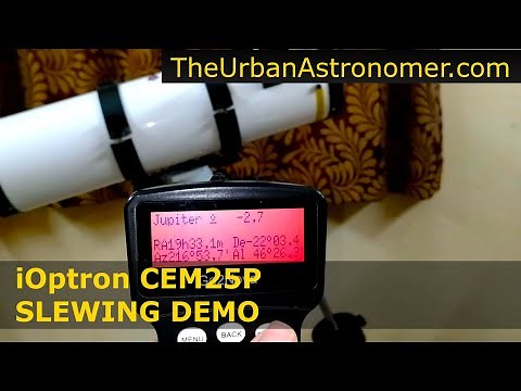 iOptron CEM25P Goto Mount - Slewing Speed and Sound Demo