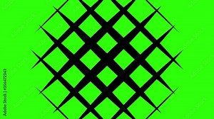 horizontal rectangular transition from green to black screen. 4k video Stock Video